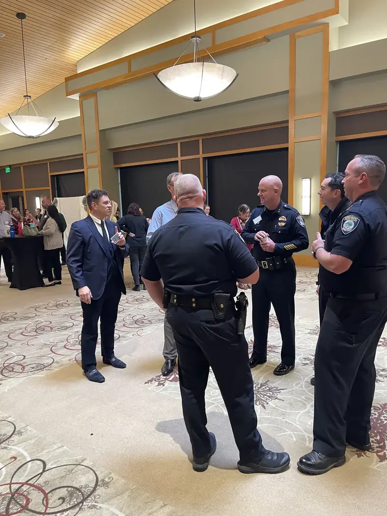 Mingling magic at a reception